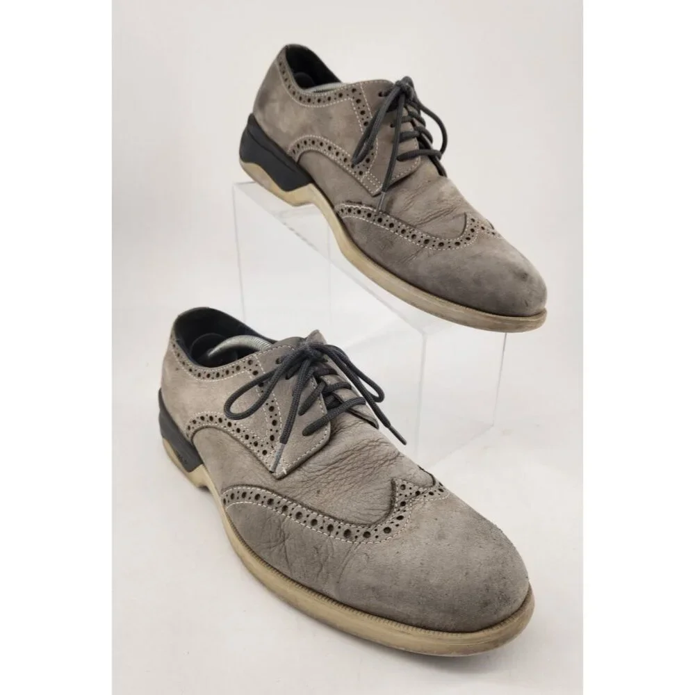 Johnston & Murphy XC4 Elkins Men’s Size 8.5‎ M Wingtip Gray Leather Waterproof